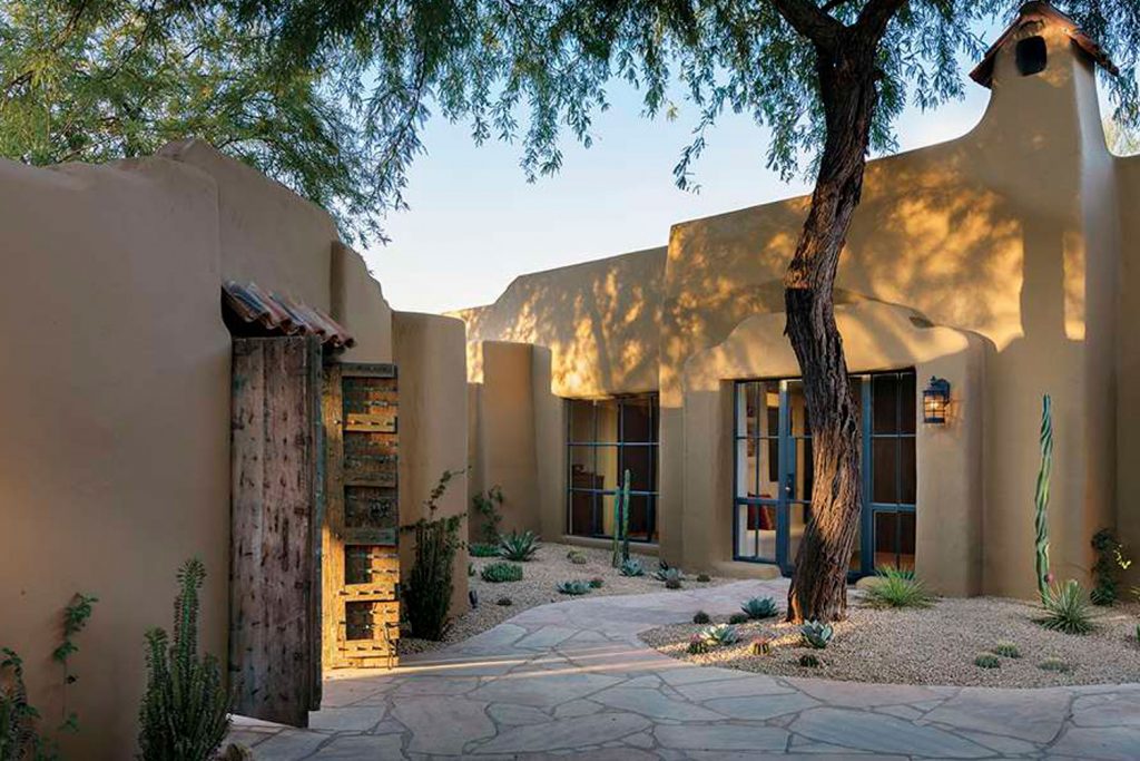 Adobe courtyard portal
